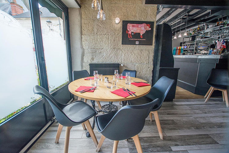 Warm restaurant Chateaux de la Loire